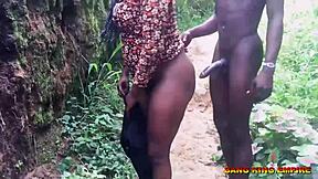 Ebonys Village Whore Takes Big Black Cock Missionary Rough?