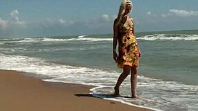 Does Gorgeous Teen Agnes' Ocean Bath Tease Her Naked Curves?