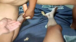 Puppy slurps big cock before massive cum explosion!