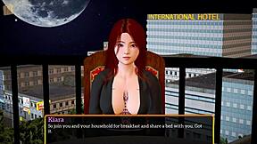 Redhead Teen's Big Tits And Ass Tease In Homemade Erotic Family Game