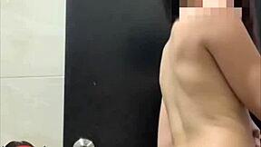 religious gf only takes anal creampie bareback from boyfriend dorm closeup