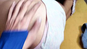 Slender Indian ex-girlfriend rides huge cock creampie with boyfriend