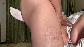 Stepdad's Usual Panties Rub Turns To Deep Penetration