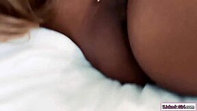 Teen Babe Secretly Films BFF's Tongue Deep In Shaved Ebony Pussy