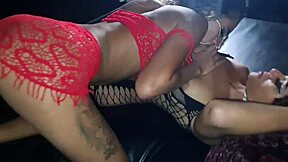 brazilian guy barebacks two sexy amateurs' asses at the party