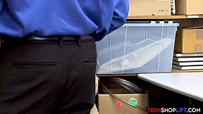 aussie redhead teen caught shoplifting sucks monster cock?