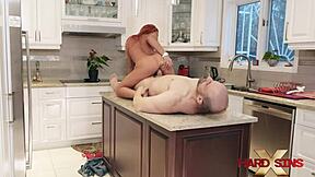 Petite Bonny Lee rides Rick Hard's monster cock cowgirl