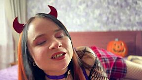 i called hot goth succubus for pierced nipple Halloween ASMR