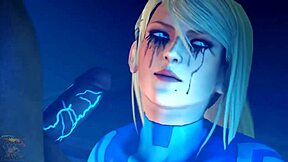 zero suit samus gets birthday facefuck from monster cock