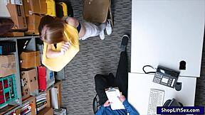 tight teen shoplifter 😩 gets her pussy wrecked by the lp officer's monster cock at work! 🍆💦