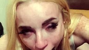 british slut louise barlow gags on monster bbc then swallows jizz 😩🍆💦