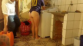 brazilian housewife pays repairman with fat juicy pussy licking domination creampie