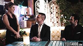 two guys revenge fuck bully's petite stepdaughter doggystyle double