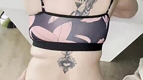 Step Son Fucks MIL In Kitchen After Hubby Leaves