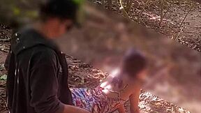 the young wife meets a stranger on the remote trail path