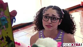 pigtail pixie fucks her puppet master hard