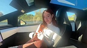 poppin best friend's gf virginity in creamy car ride rosie rider
