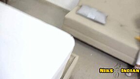 muslim babe rims huge cock before taking rough pounding and massive facial cumshot.