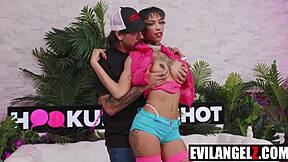 Petite teen deepthroats nasty hardcore anal pov reality with ravyn alexa!