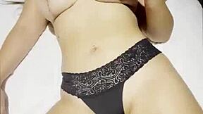 Shy big tits Latina milf endures first casting interview and huge cumshot on sofa