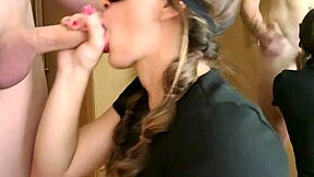 Gym couple horny post-party slams hard standing fuck