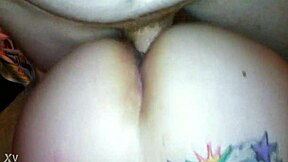 Cute Blonde Teen Sucks Licks Bent Over Doggystyle Cock!