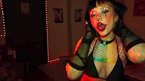 narrative of perfect clown slut's deepthroat on massive cock homemade pov