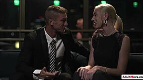 boss cheats on wife with young blonde intern's wet pussy