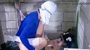 busty pinay teen fucked hard on construction site creampie inside