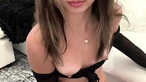 tight dominican teen stretched wide by massive dildo