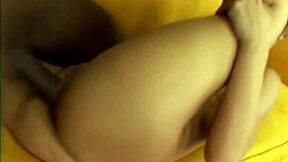 blonde babe licks pussy orgasms on huge interracial cock