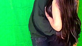 Gothic Mexican Cutie Bends For Surprise Creampie Casting