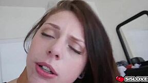 Petite Brunette Megan Sage Fucked By Huge Cock