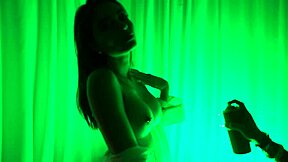 Yaira Touches Herself Groping Tits Ass While Brushing Hair Around House