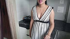 sexy indian stepsis fucked hard by stepbro in kitchen