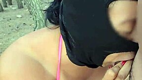 WOW, LATINA BEGS COCK DEEP IN WOODS?!