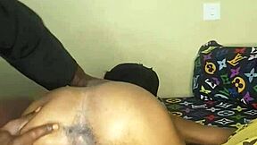 Ebony Teen Can't Resist Shaved Pussy Tease!