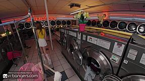 vr bangers redhead teen blows huge cock while stealing wet panties pov ride