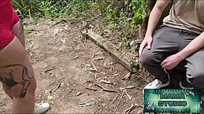 simple mama walk turns into wild outdoor adventure scene