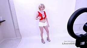 So Damn Cute Model Takes Long Cock in Studio Casting