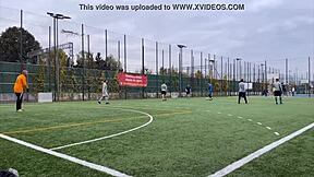 young football players pounded hard by massive swiss guy and friends!