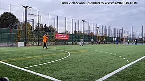 young football players pounded hard by massive swiss guy and friends!