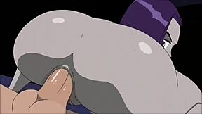 raven takes it deep in her ass