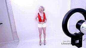 So Damn Cute Model Takes Long Cock in Studio Casting