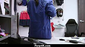 mall cop punishes teen shoplifter madison haze hard