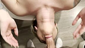 Blonde Girlfriend Cheats With Friend's Rough Kitchen Creampie Ride!