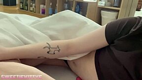 girlfriend sucks cock hard then bounces on it wildly