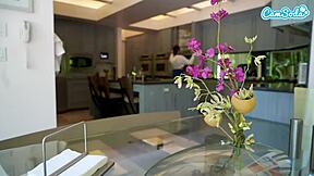 whoa sexy college teen caught stroking gets stepbro pounding