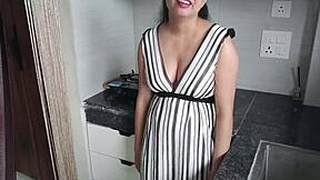 sexy indian stepsis fucked hard by stepbro in kitchen