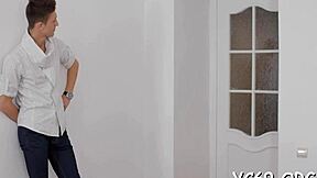 oh man, this teen slut's tight fur pie got crushed so hard in garage rough licking fuck!